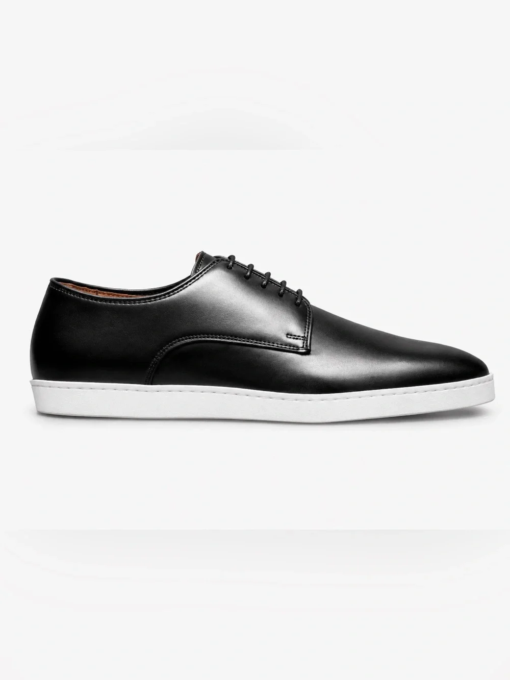 Allen Edmonds Phillip Men's Black Leather Lace-Up Sneakers Size 14 NEW